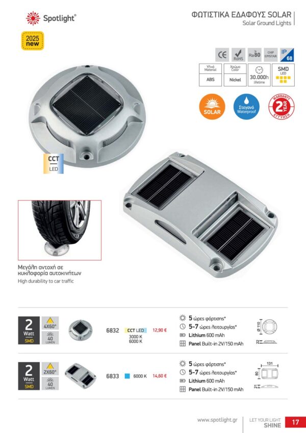 ΦΩΤΙΣΤΙΚΑ ΕΔΑΦΟΥΣ SOLAR  6832