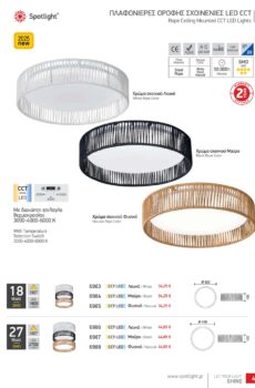 ΠΛΑΦΟΝΙΕΡΕΣ ΟΡΟΦΗΣ ΣΧΟΙΝΕΝΙΕΣ LED CCT 6983